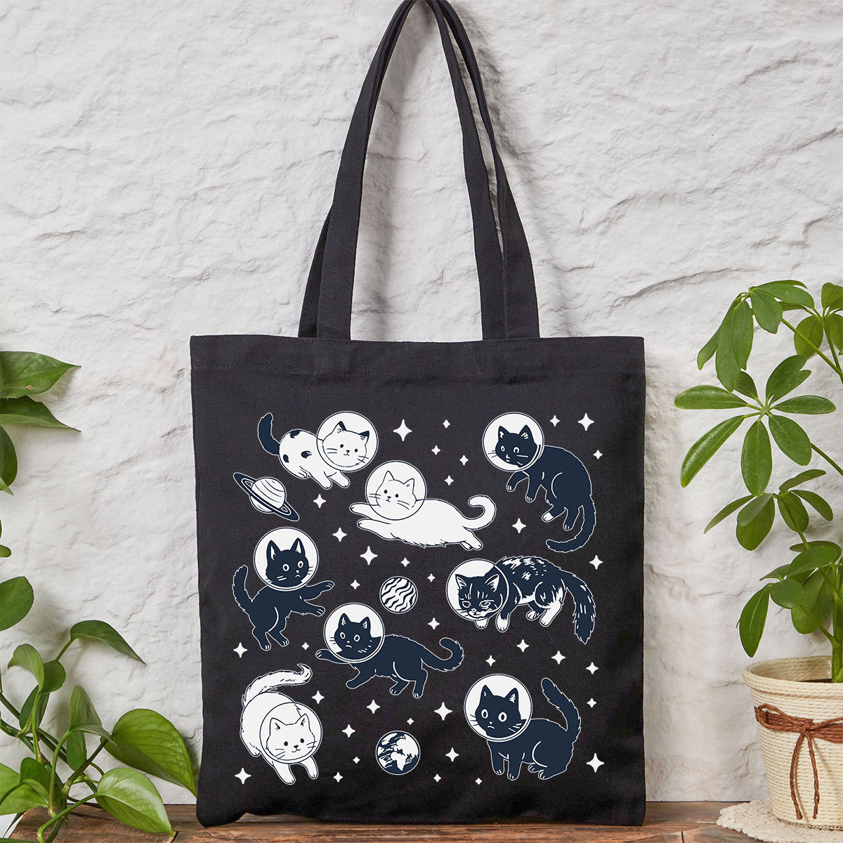 Purplehecate Cats in Space Tote Bag