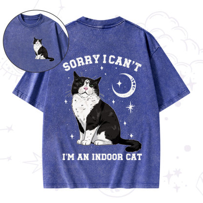 [Copy]Purplehecate First Of All I'm A Delight Cat Washed T-Shirt