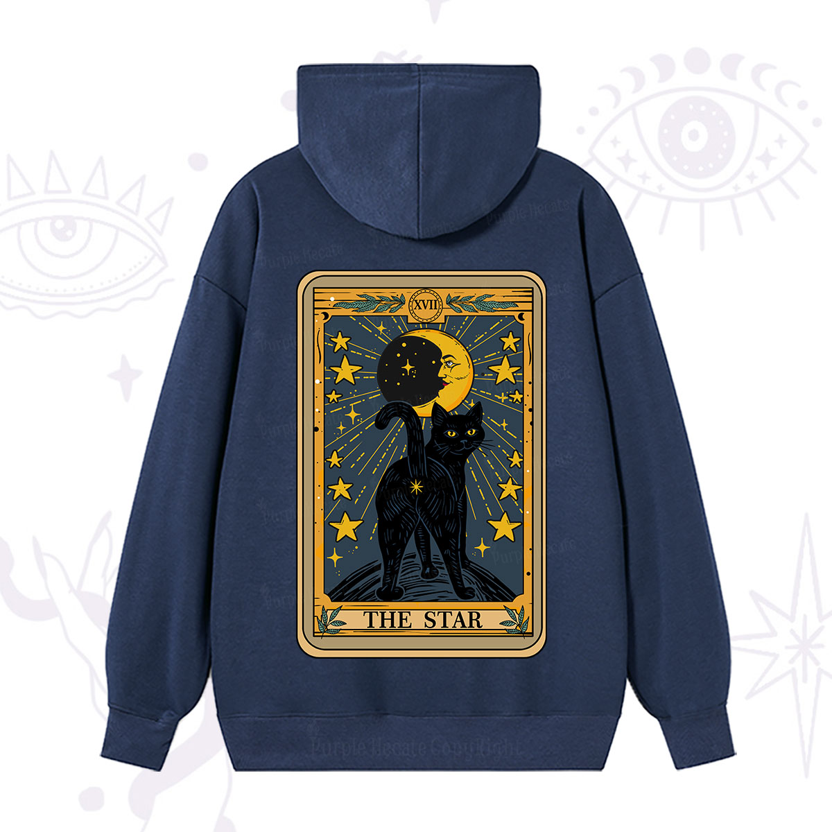 Purplehecate The Star Tarot Cat Hoodie