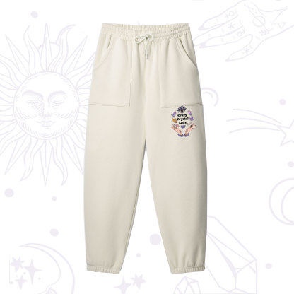 Purplehecate Crazy Crystal Lady Fleece Sweatpants