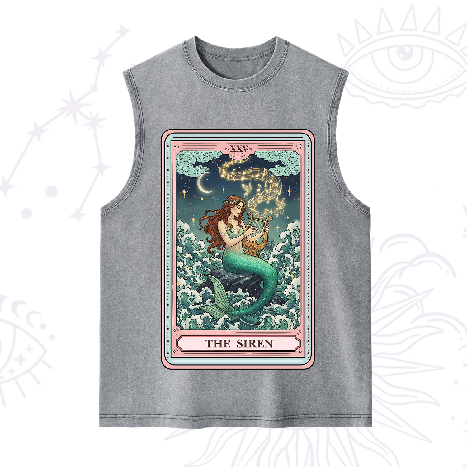 Purplehecate The Siren Tarot Washed Tank