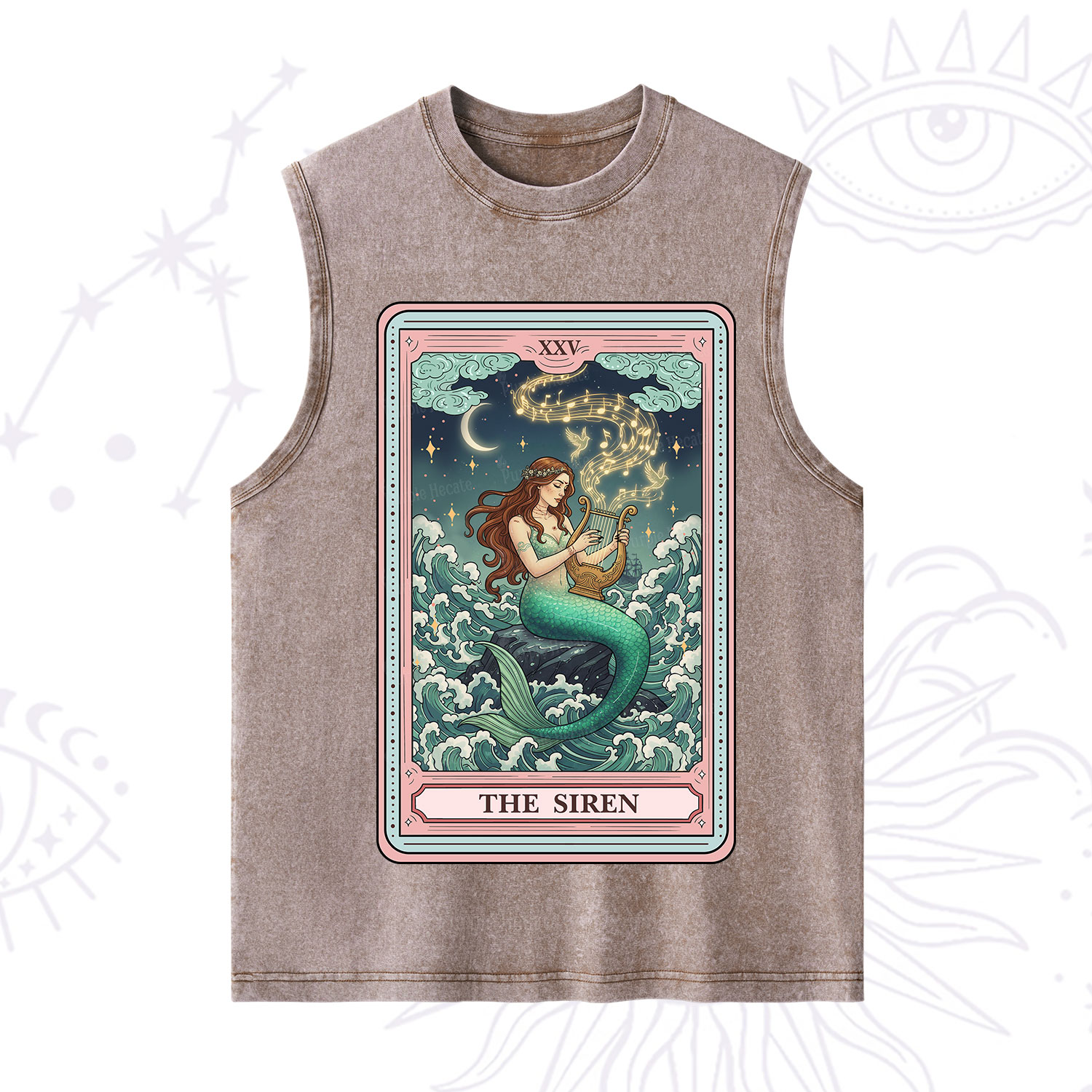 Purplehecate The Siren Tarot Washed Tank
