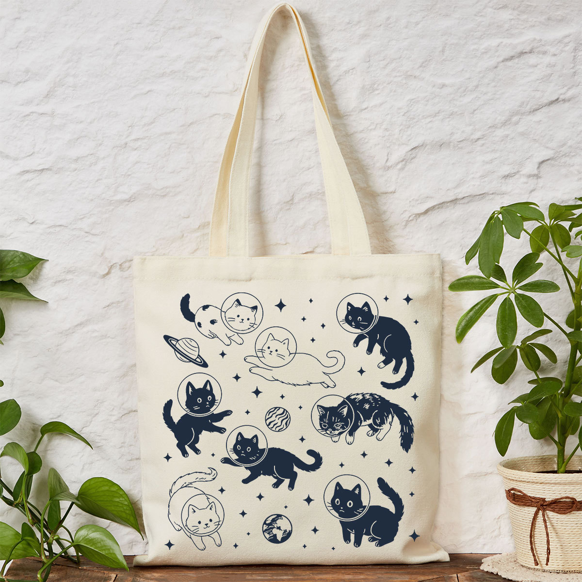 Purplehecate Cats in Space Tote Bag