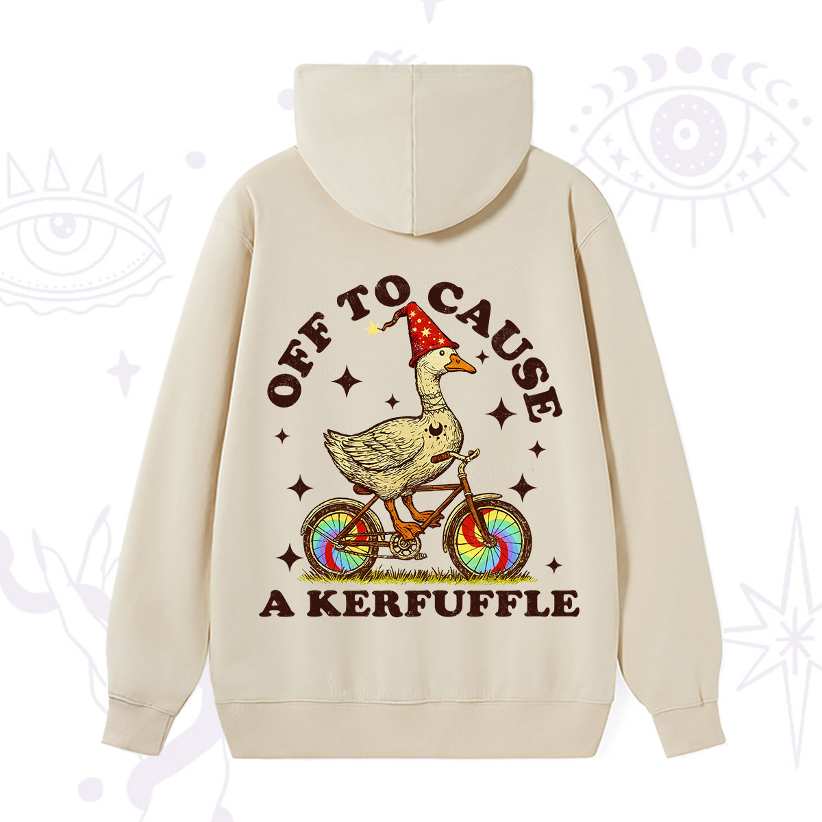 Purplehecate Off to Cause a Kerfuffle Goose Hoodie