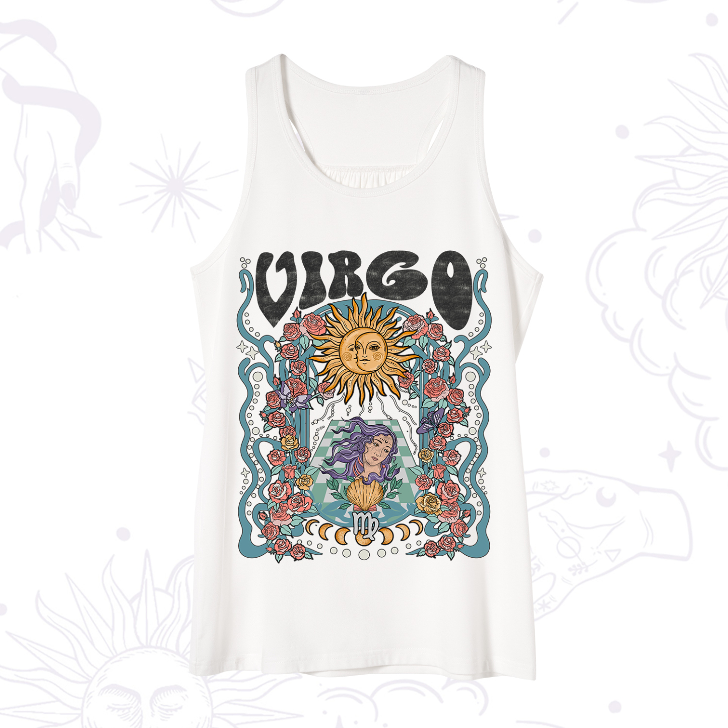 Purplehecate Virgo Spirit Zodiac Tank
