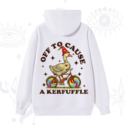 Purplehecate Off to Cause a Kerfuffle Goose Hoodie