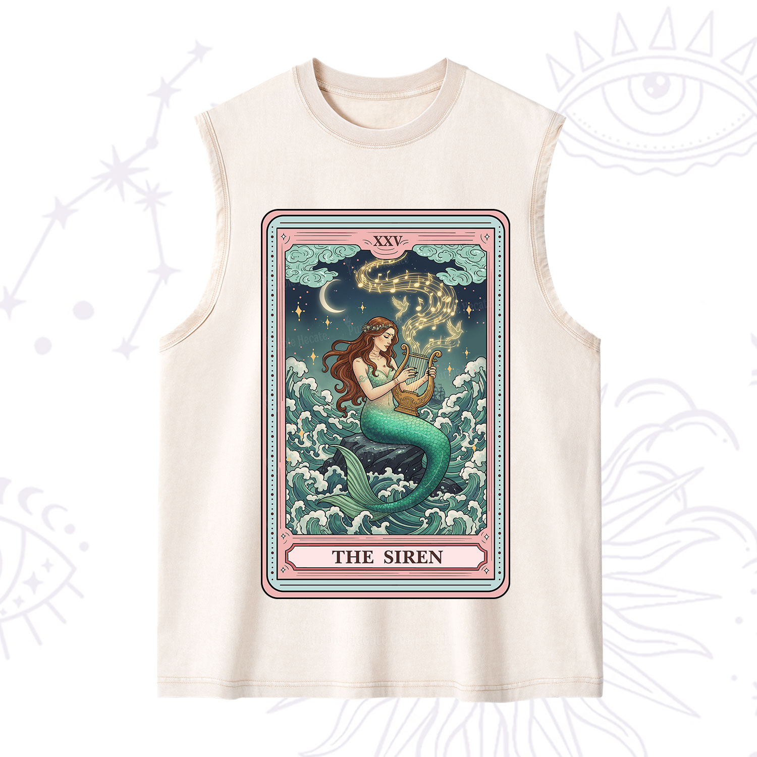 Purplehecate The Siren Tarot Washed Tank