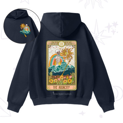 Purplehecate The Audacity Tarot Card Fleece Hoodie Suit