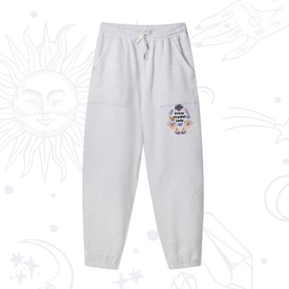 Purplehecate Crazy Crystal Lady Fleece Sweatpants