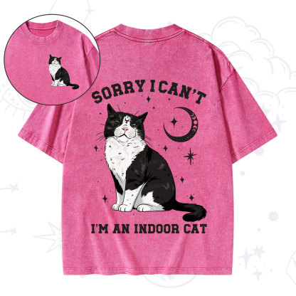 [Copy]Purplehecate First Of All I'm A Delight Cat Washed T-Shirt