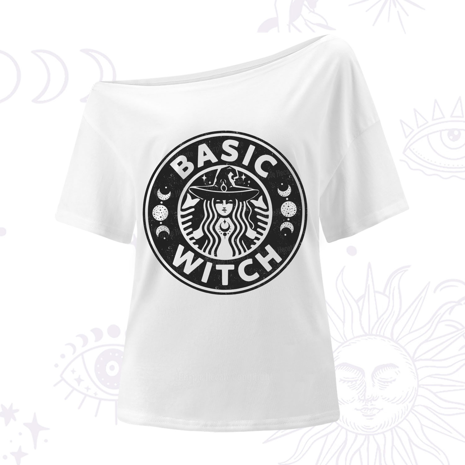 Purplehecate Basic Witch One Shoulder T-Shirt