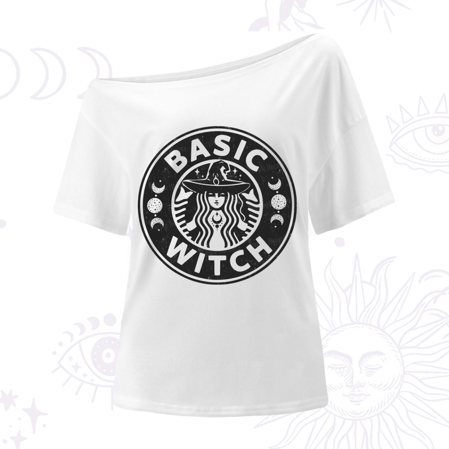 Purplehecate Basic Witch One Shoulder T-Shirt