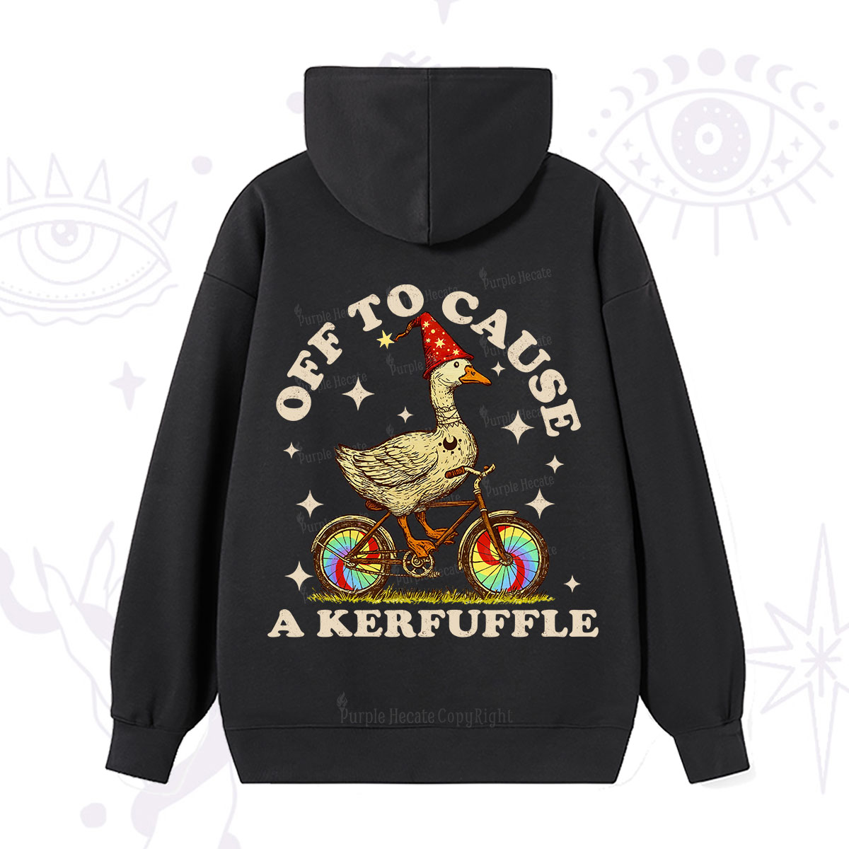 Purplehecate Off to Cause a Kerfuffle Goose Hoodie