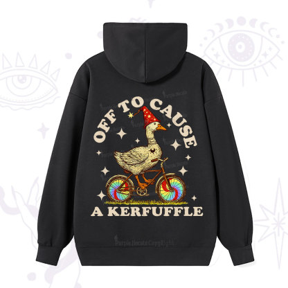 Purplehecate Off to Cause a Kerfuffle Goose Hoodie