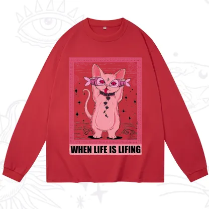 Purplehecate When Life Is Lifting Long Sleeve T-Shirt