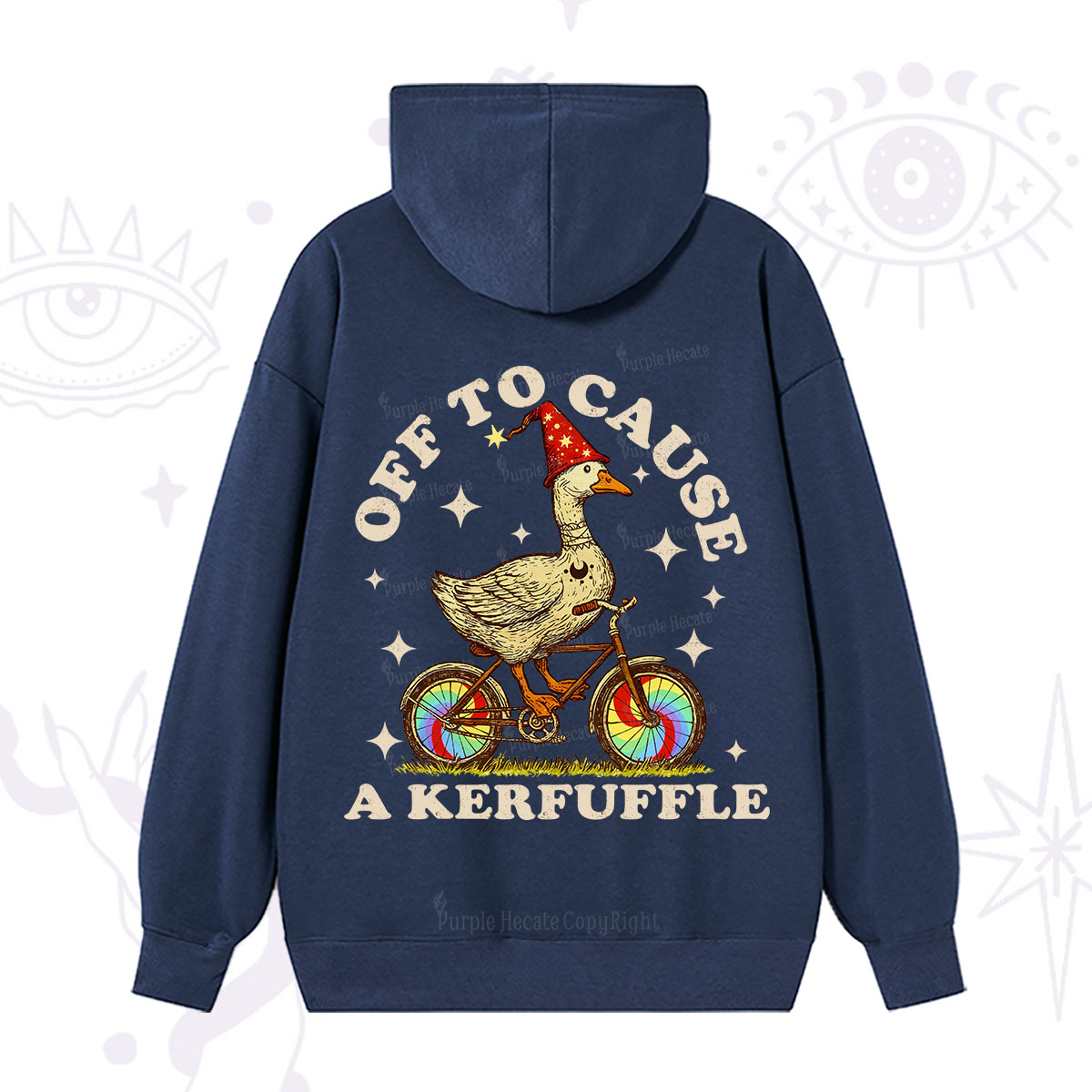 Purplehecate Off to Cause a Kerfuffle Goose Hoodie