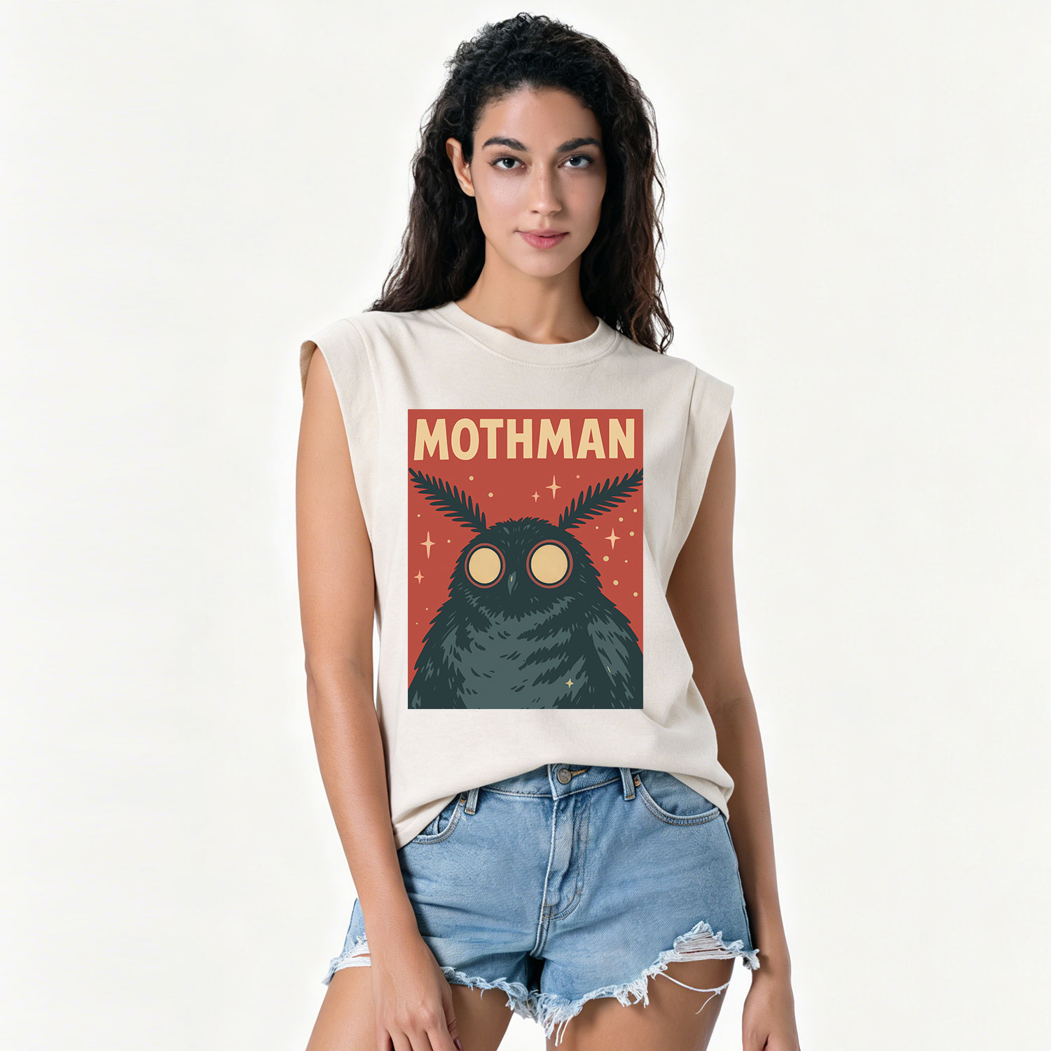 Purplehecate Mothman Vintage Washed Tank