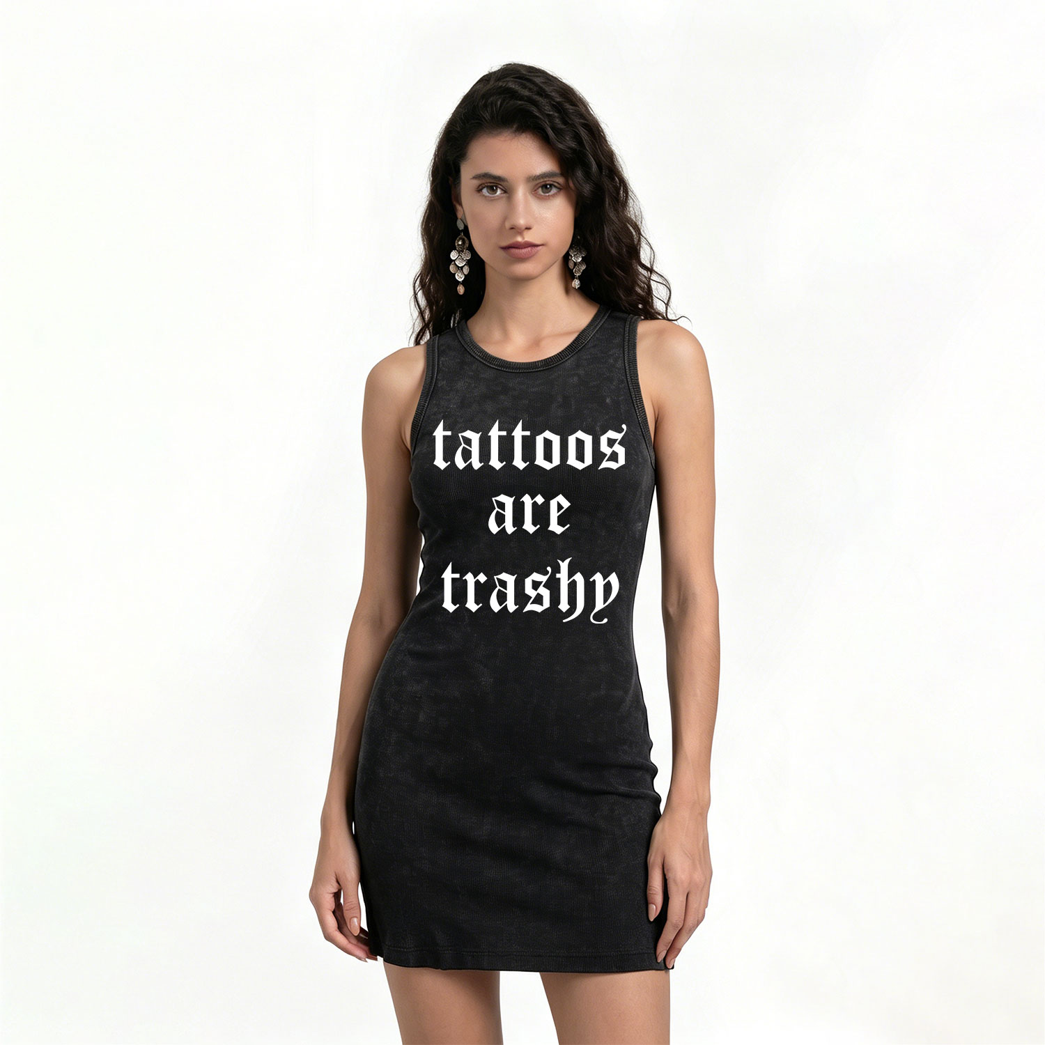 Purplehecate Tattoos Are Trashy Vintage Bodycon Tank Dress