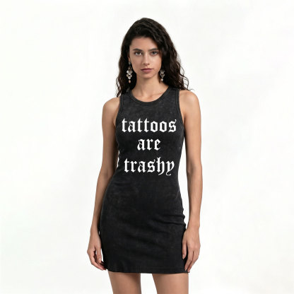 Purplehecate Tattoos Are Trashy Vintage Bodycon Tank Dress
