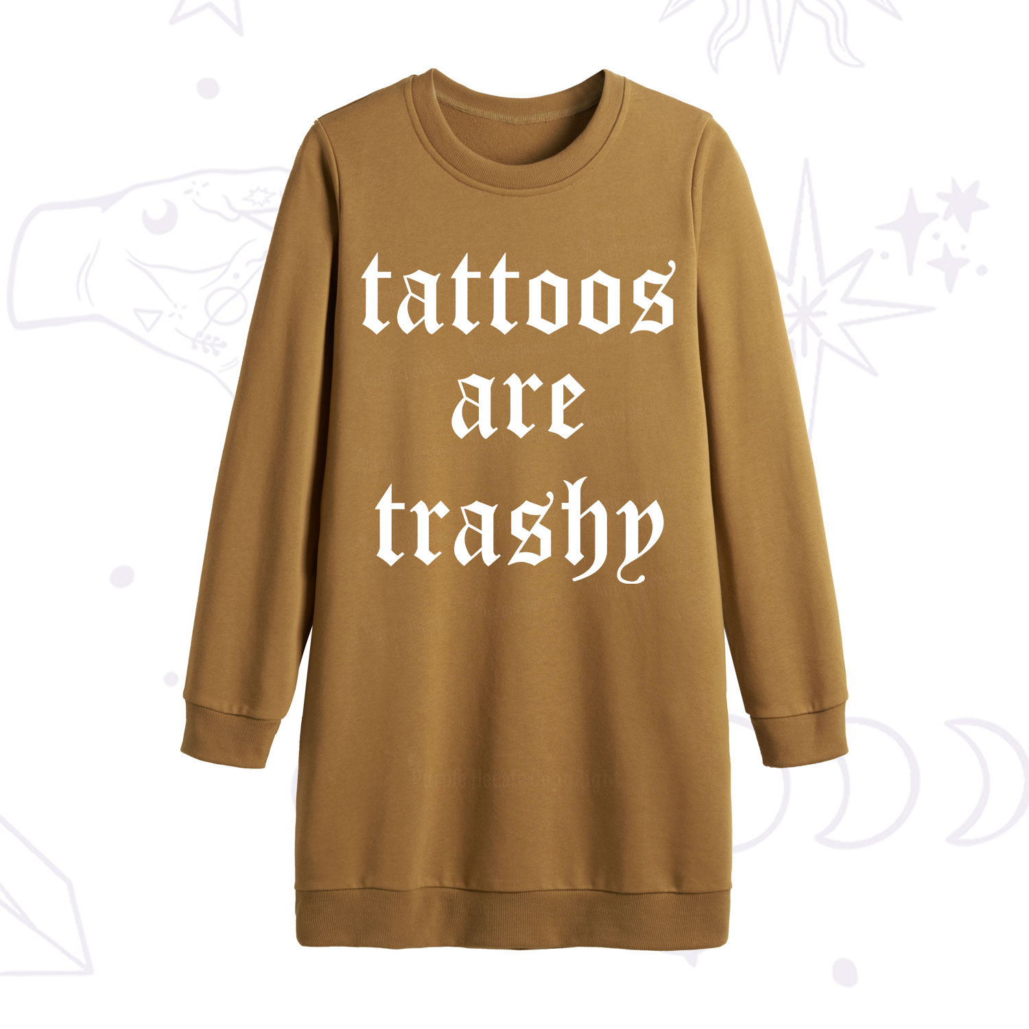 Purplehecate Tattoos Are Trashy Sweatshirt Dress