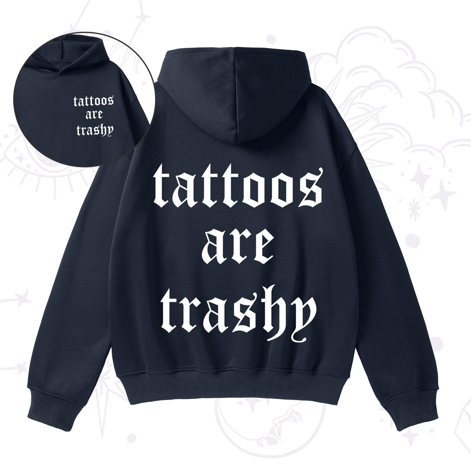 Purplehecate Tattoos Are Trashy Fleece Hoodie Suit