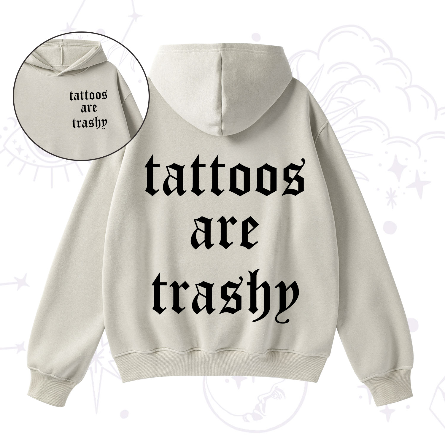 Purplehecate Tattoos Are Trashy Fleece Hoodie Suit