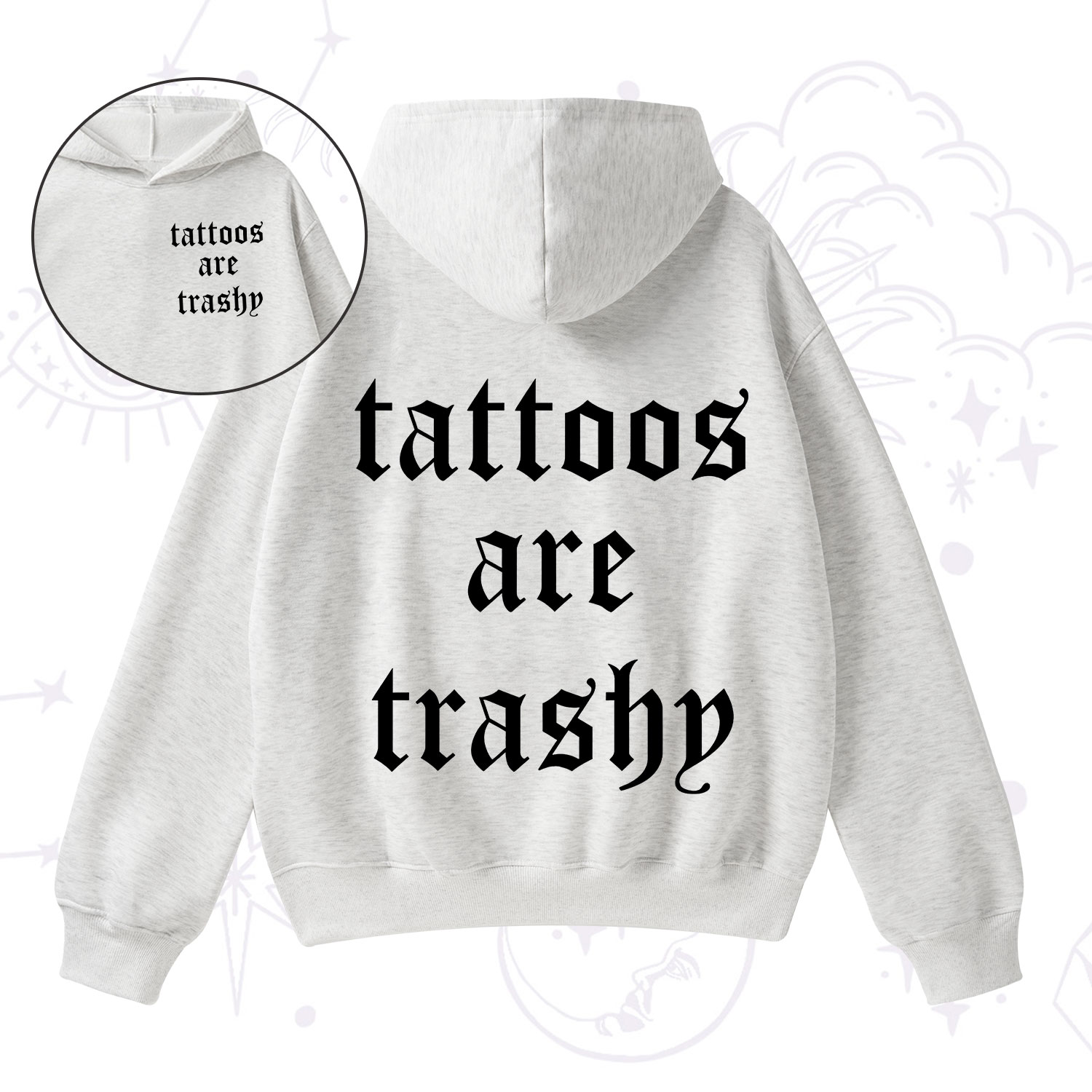 Purplehecate Tattoos Are Trashy Fleece Hoodie Suit