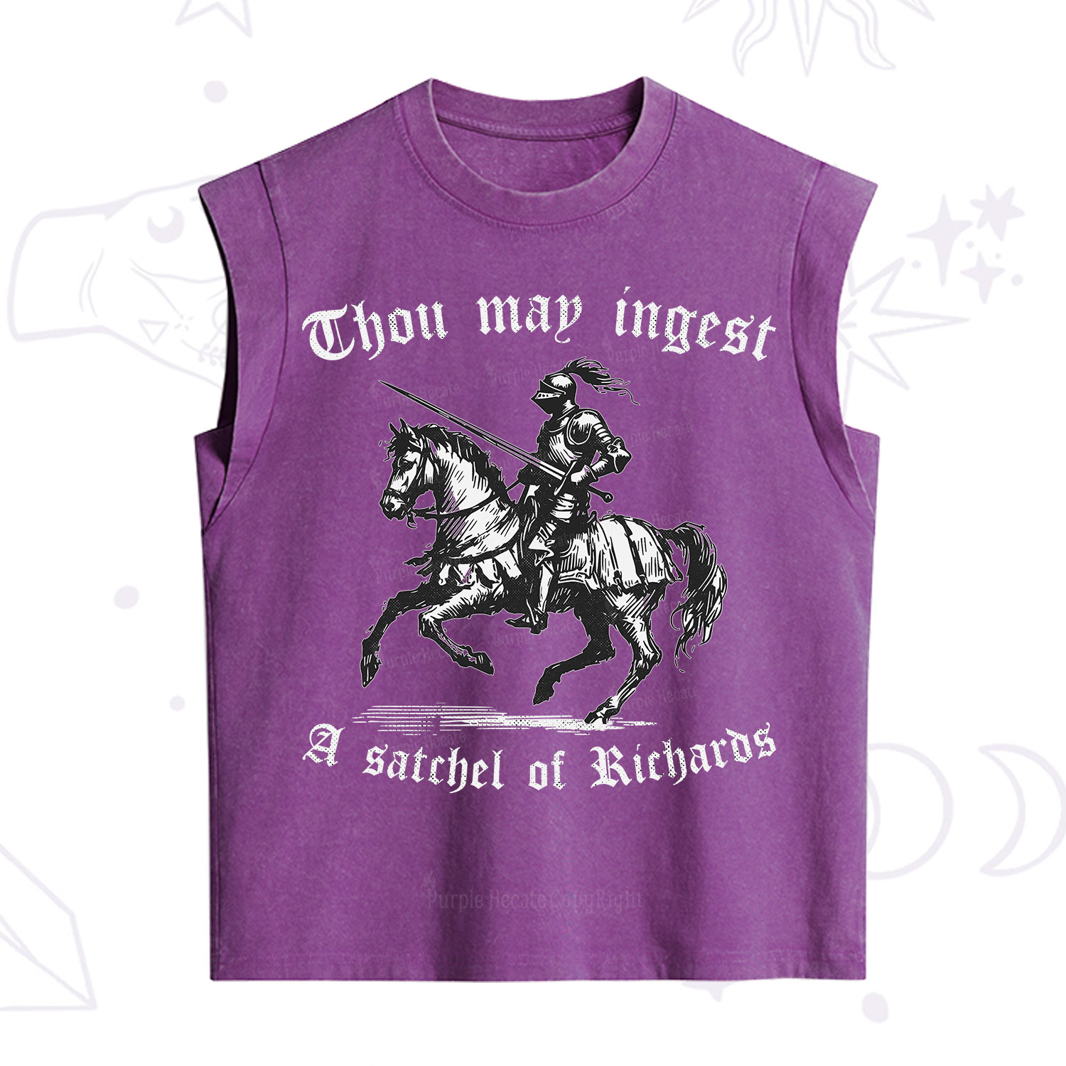 Purplehecate Thou May Ingest A Satchel of Richards Vintage Washed Tank