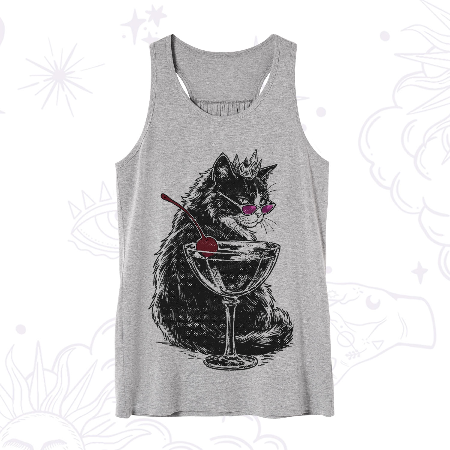 Purplehecate Martini Queen Cat Tank