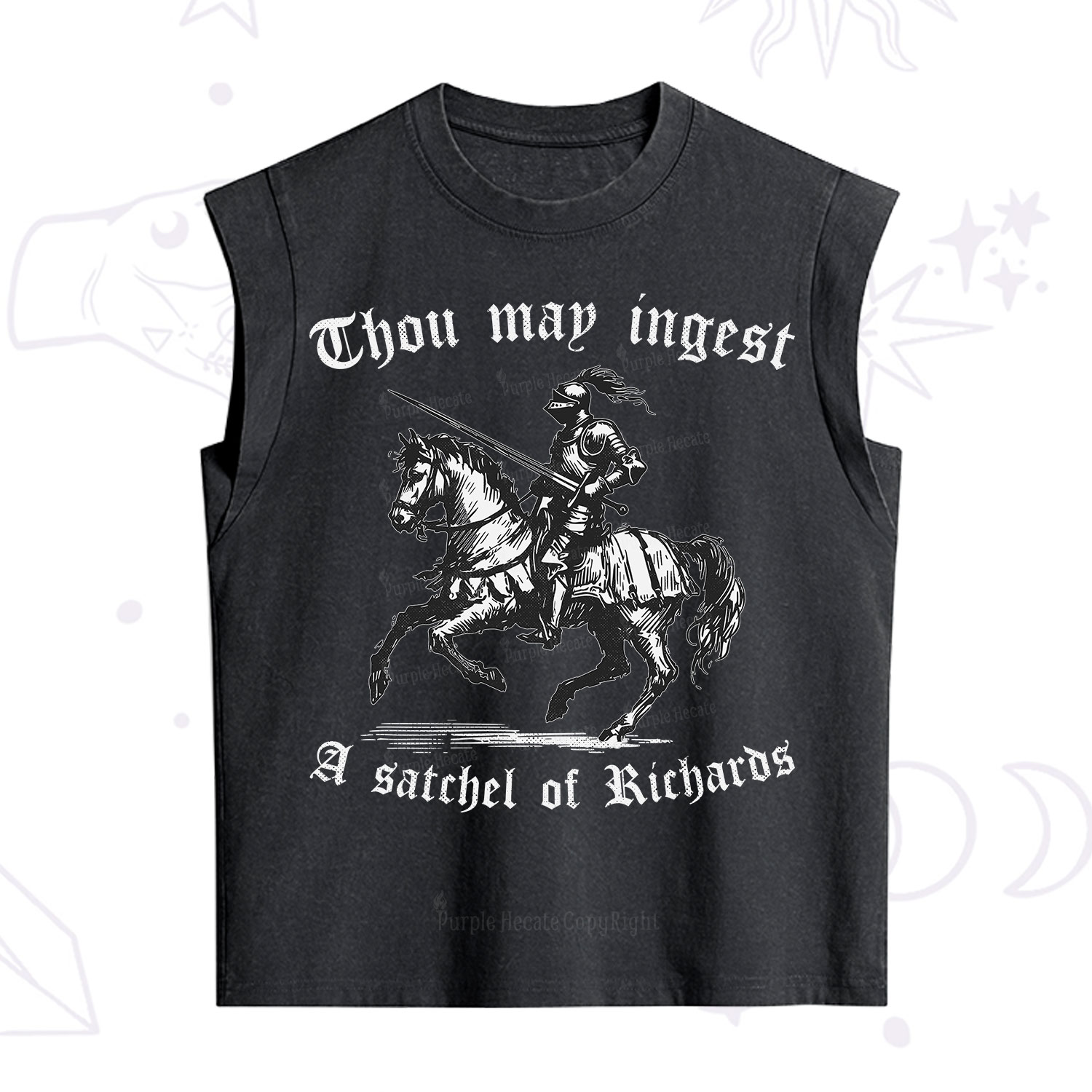 Purplehecate Thou May Ingest A Satchel of Richards Vintage Washed Tank
