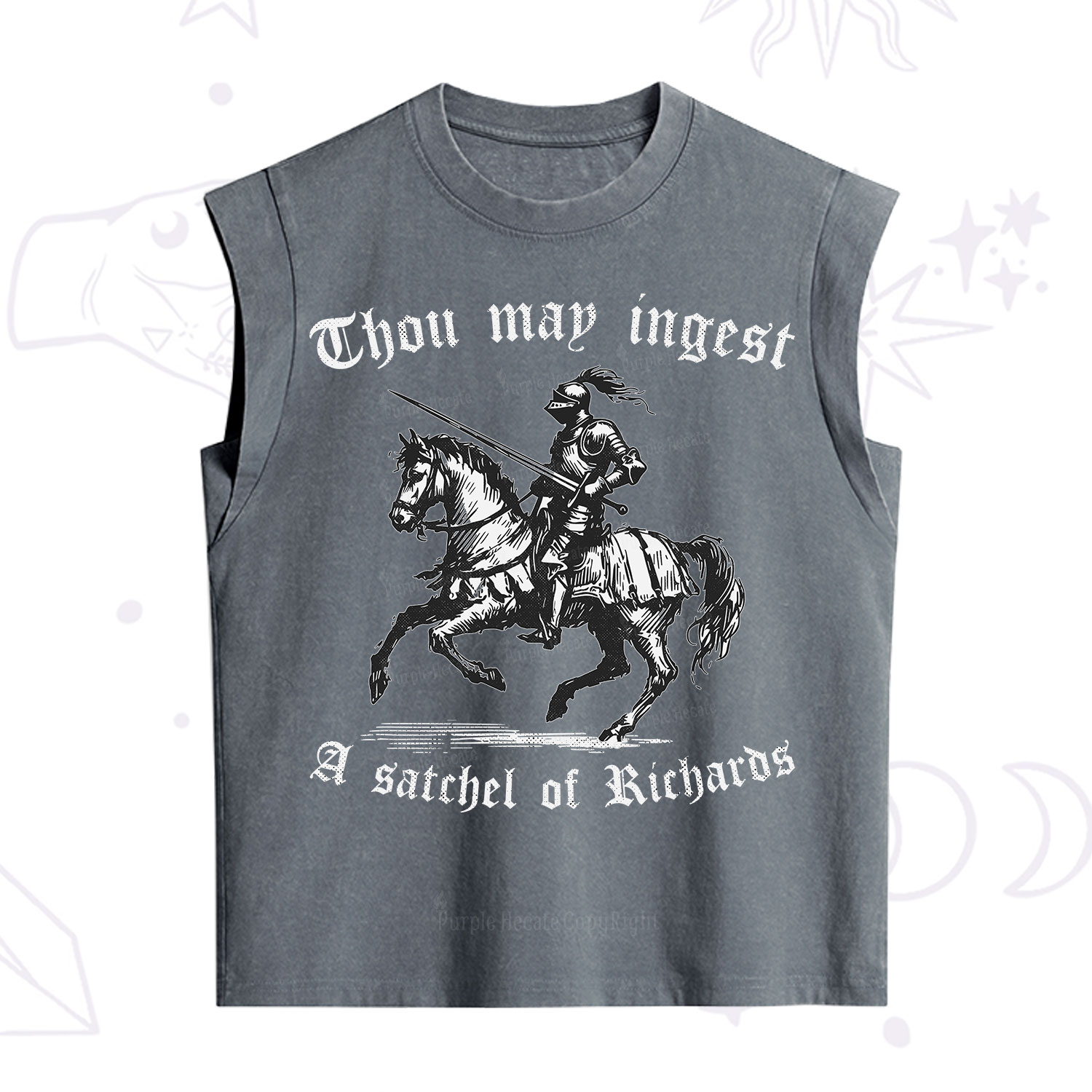 Purplehecate Thou May Ingest A Satchel of Richards Vintage Washed Tank