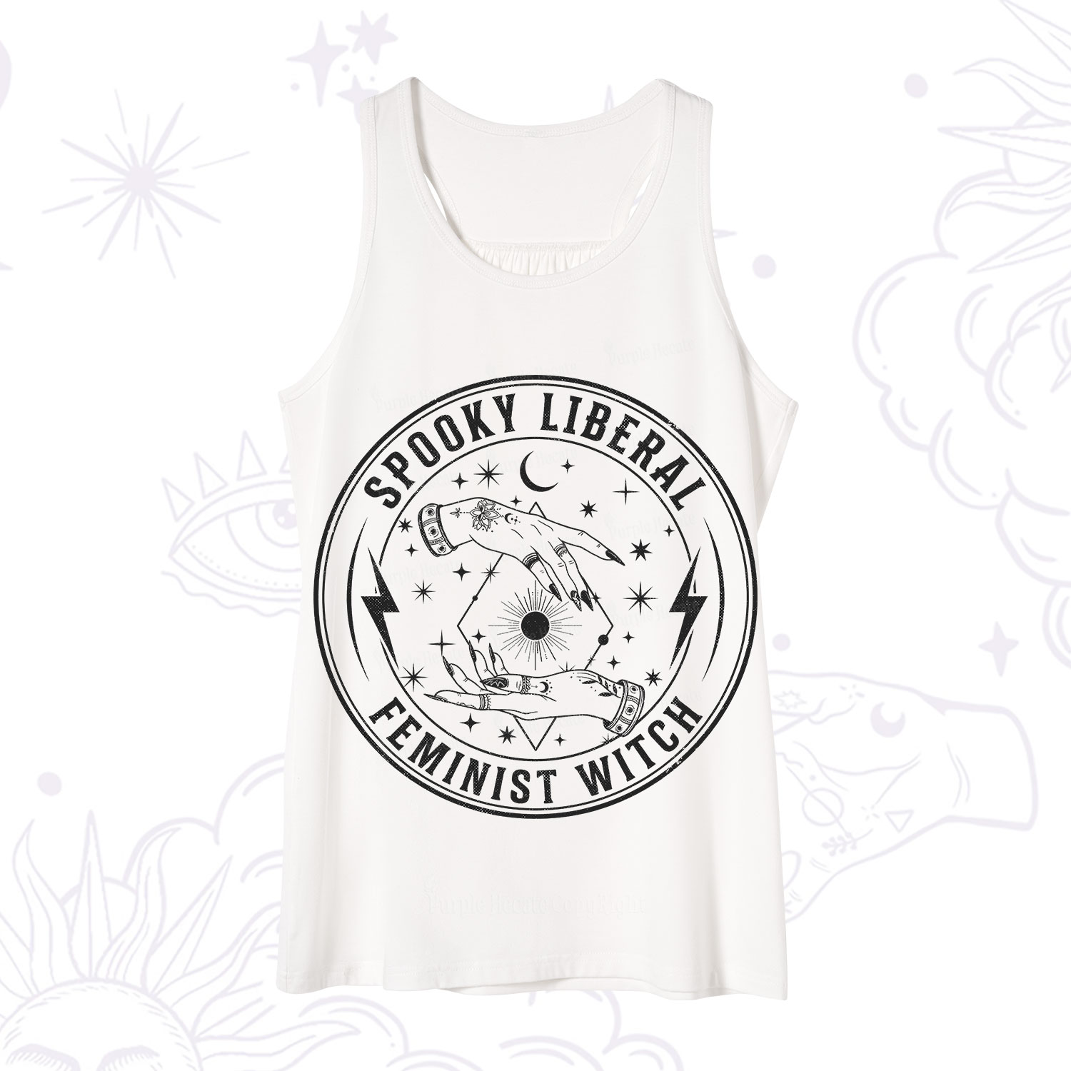 Purplehecate Spooky Liberal Feminist Witch Tank