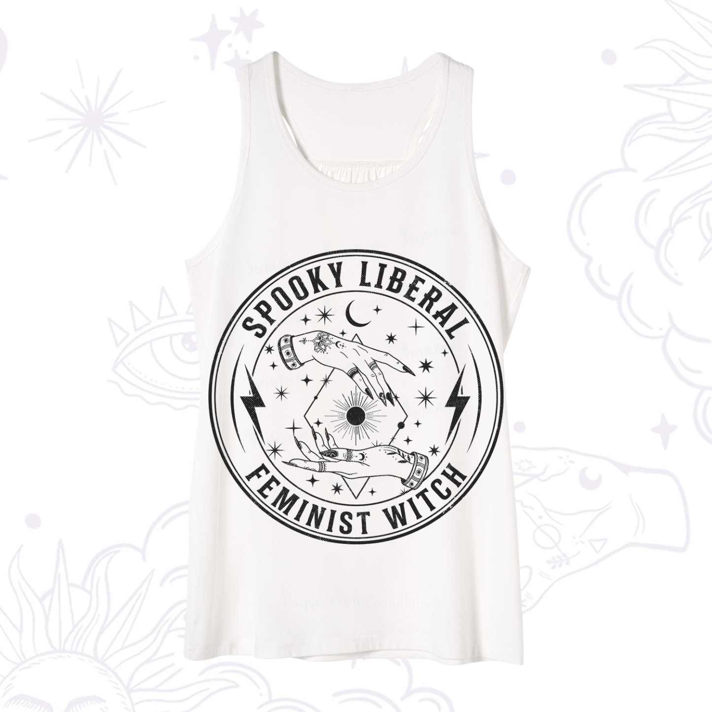 Purplehecate Spooky Liberal Feminist Witch Tank