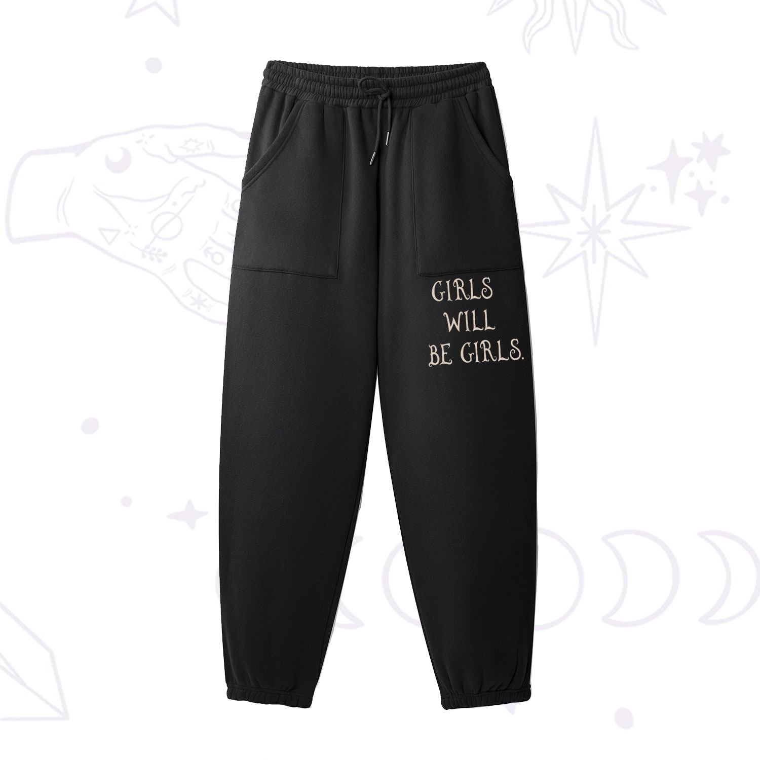 Purplehecate Girls Will Be Girls Witch Fleece Sweatpants