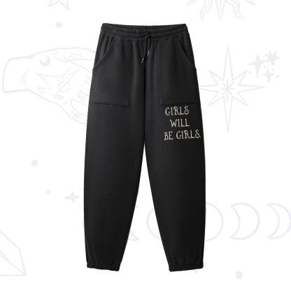Purplehecate Girls Will Be Girls Witch Fleece Sweatpants