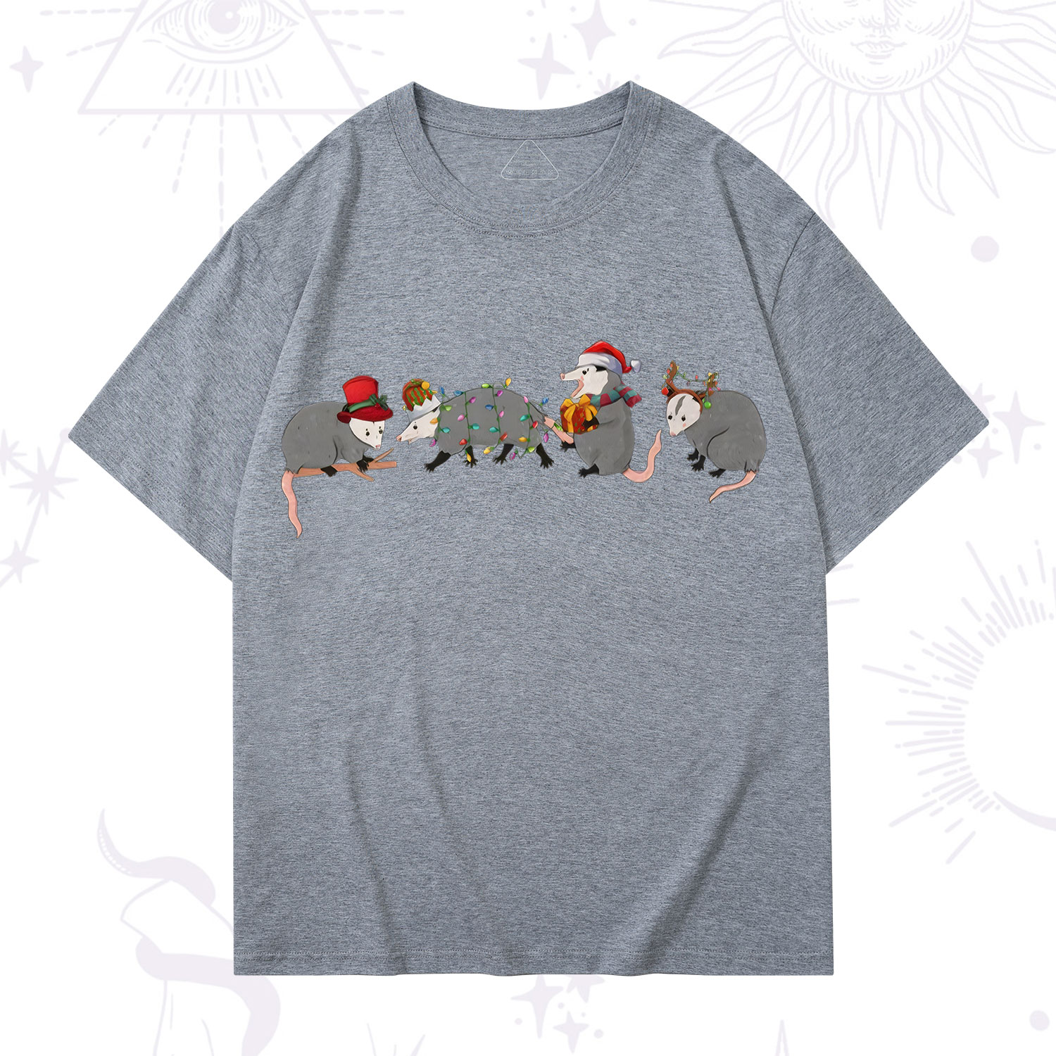 Purplehecate Opossum Christmas T-Shirt