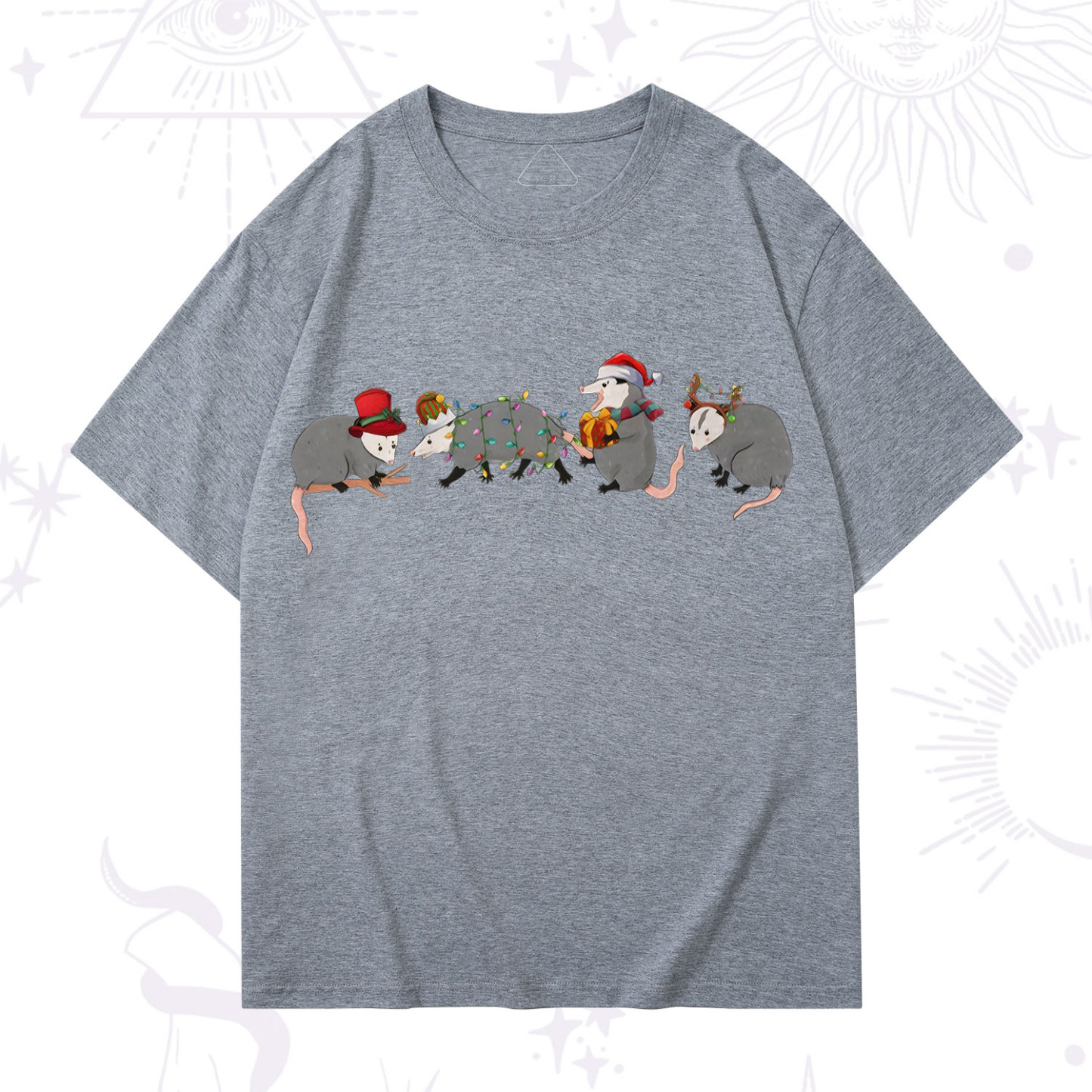 Purplehecate Opossum Christmas T-Shirt