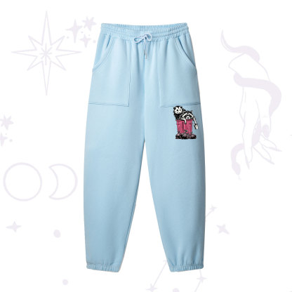 Purplehecate The Team Trash Raccoon & Possum Tarot Fleece Sweatpants