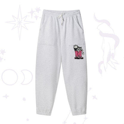 Purplehecate The Team Trash Raccoon & Possum Tarot Fleece Sweatpants