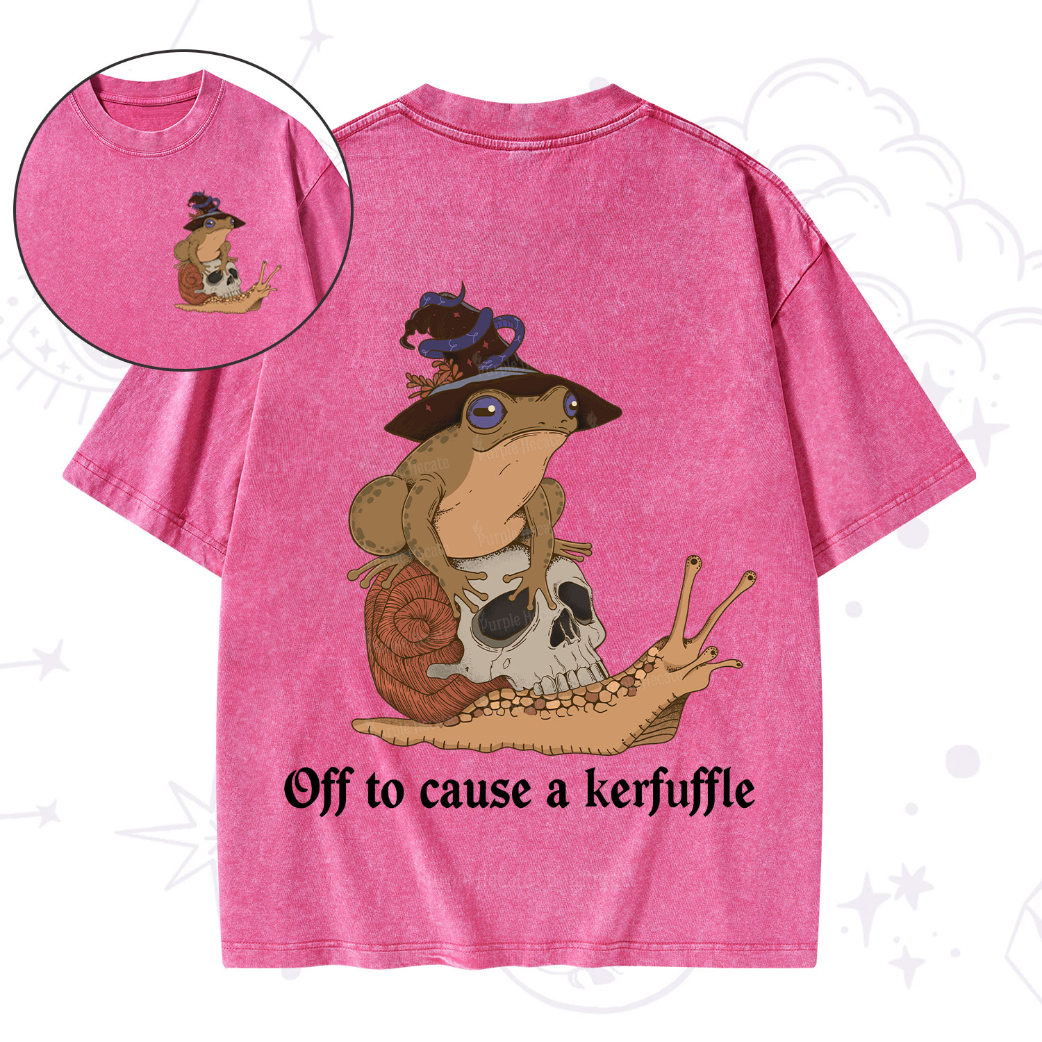 Purplehecate Off To Cause A Kerfuffle Washed T-Shirt