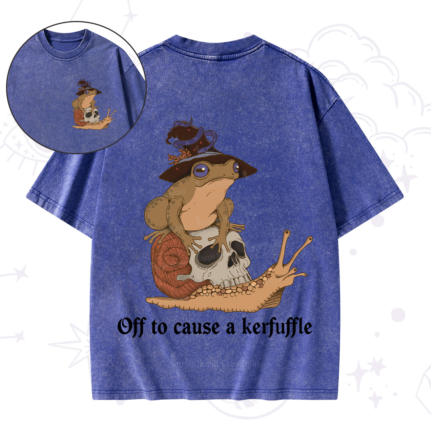 Purplehecate Off To Cause A Kerfuffle Washed T-Shirt