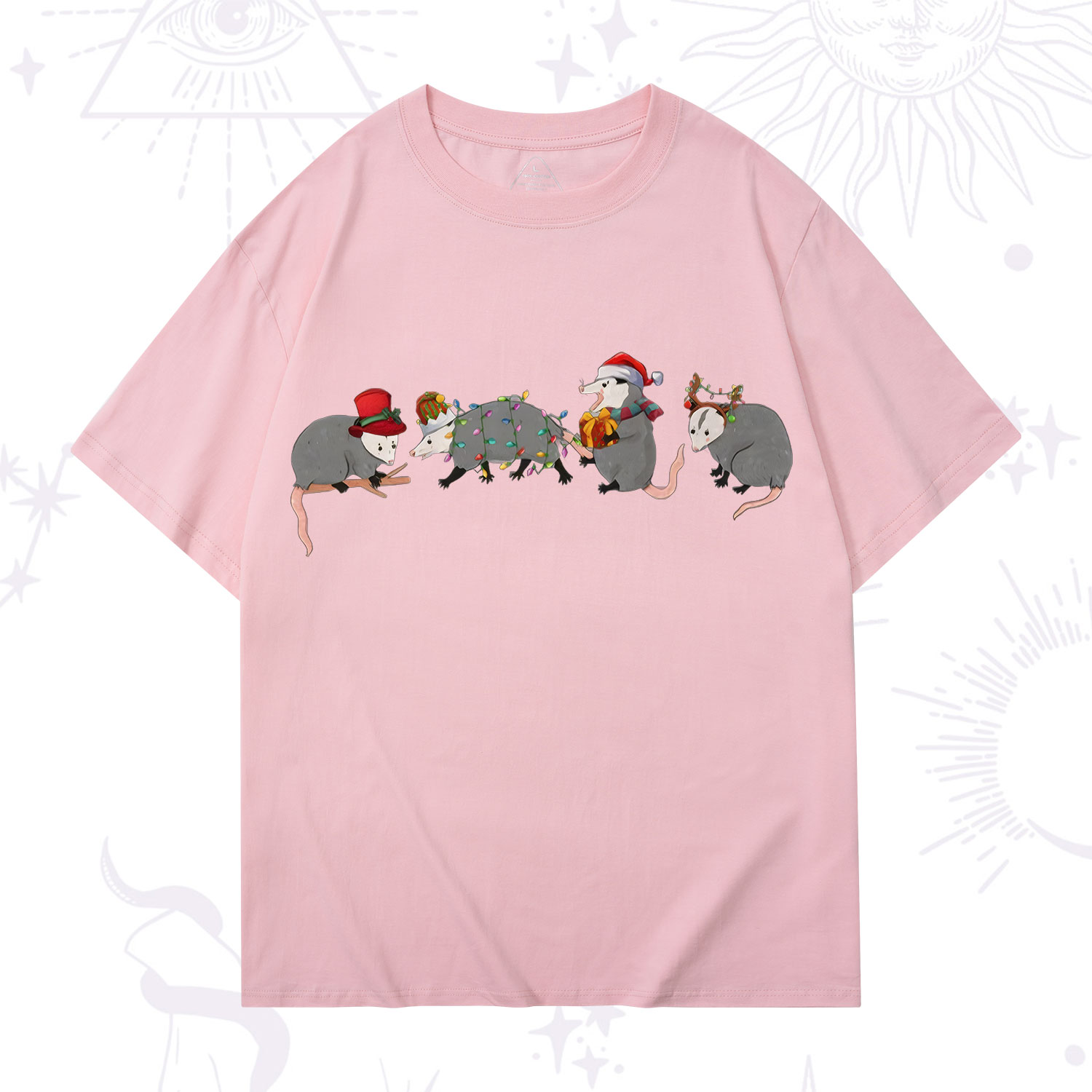 Purplehecate Opossum Christmas T-Shirt