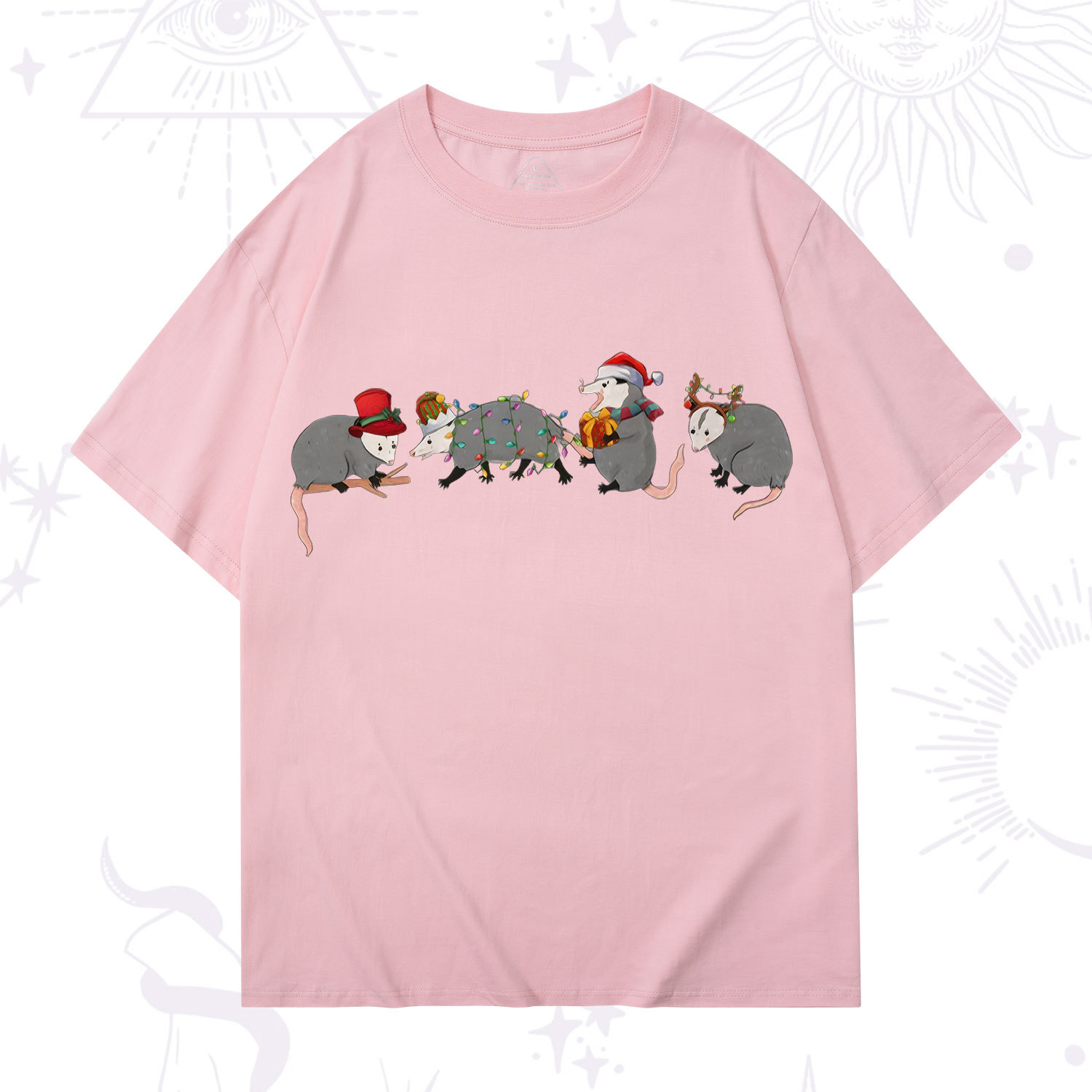 Purplehecate Opossum Christmas T-Shirt
