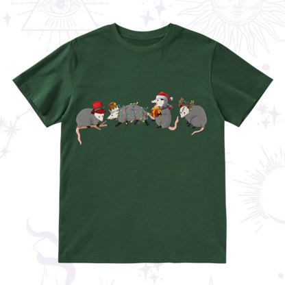 Purplehecate Opossum Christmas T-Shirt