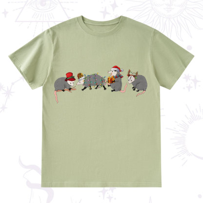 Purplehecate Opossum Christmas T-Shirt