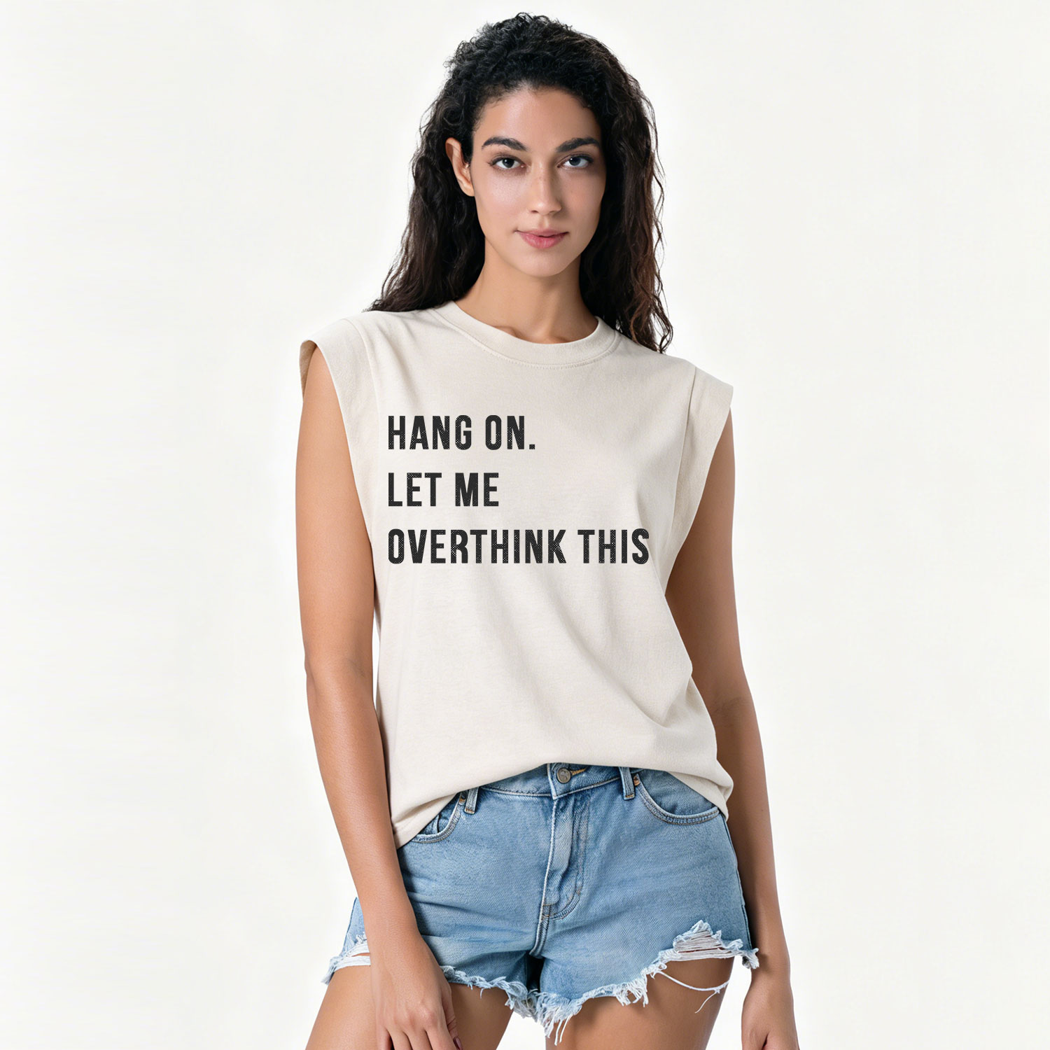 Purplehecate Hang on Let Me Overthink This Vintage Washed Tank