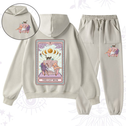 Purplehecate The Cat Mom Tarot Fleece Hoodie Suit