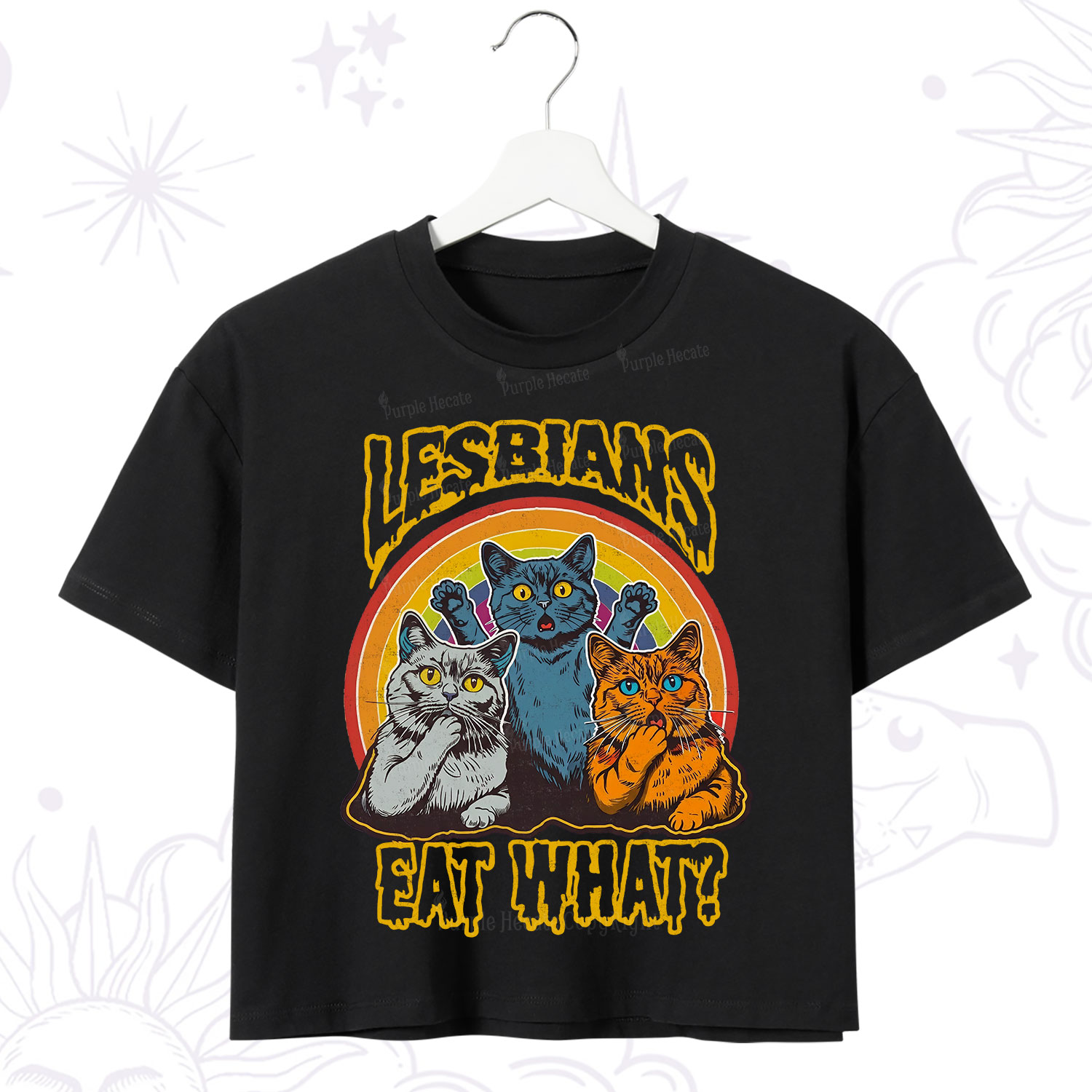 Purplehecate Lesbians eat what Crop T-Shirt