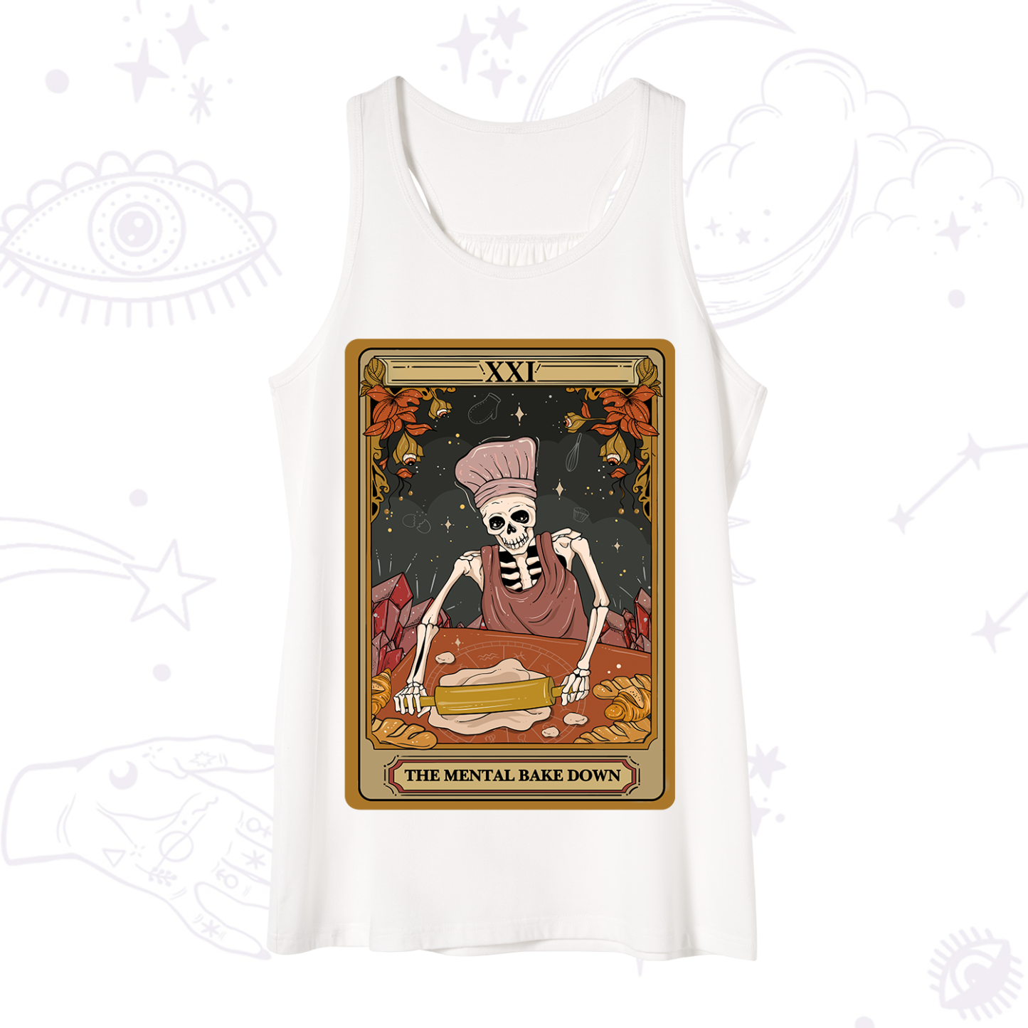 Purplehecate The Mental Bake Down Tarot Repeat Tank