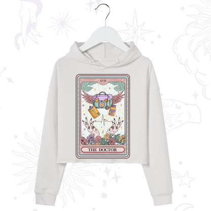 Purplehecate The Doctor Tarot Crop Hoodie